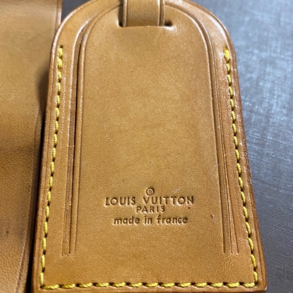Louis Vuitton padlock  key #314 & luggage name tag with  Poignier strap - Picture 5 of 7